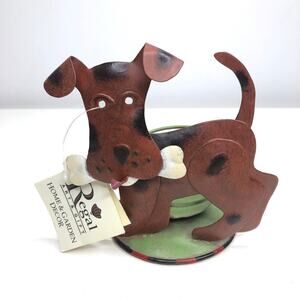 New Regal Art & Gift Brown Dog Votive Holder